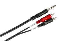 HOSA TRS-202 1/4'' TRS (M) Dual RCA (M) Insert kablo 2 mt