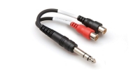 HOSA 1/4'' TRS (M)  Dual RCA (F) Stereo Breakout kablo