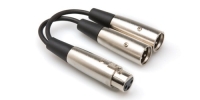 HOSA XLR (F)  Dual XLR (M) Y-kablo