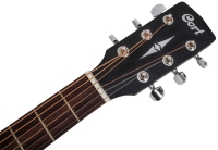 CORT AF510E-BKSW Elektro Akustik Gitar - Cort Kılıflı - Mat Siyah