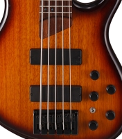 CORT B5TAB BAS GİTAR 5 TELLİ, TABACCO BURST, Bartolini MK1-5/ BAS GİTAR 5 TELLİ