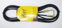 CORT CA528 BK GİTAR KABLO GÜRÜLTÜSÜZ 5M (NOISLESS), SİYAH, GOLD  Gitar Kablo Gürültüsüz 5M (Noısless) Nude Cable Siyah