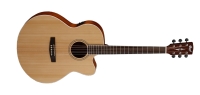 CORT CJ1FNS E.AKUSTİK GİTAR JUMBO CUTAWAY, NATURAL SATİN, FISHM E.akustik Gitar Jumbo Natural Satin FISHMAN EQ