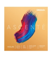 DADDARIO A310 3/4M KEMAN TEL SETİ, ASCENTE, SCALE 3/4, MEDIUM TENSION Ascente Violin String Set, 3/4 Scale, Medium Tension