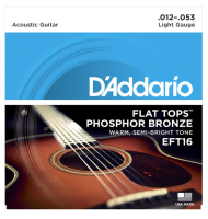 DADDARIO EFT16 AKUSTİK GİTAR TEL SETİ, FLAT TOPS, PHOSPHOR BRONZE   