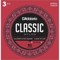 DADDARIO EJ27N-3D KLASİK GİTAR TEL SETİ (4/4), 3LÜ PAKET CLASSIC GUITAR, 3 SET VALUE NORMAL TENSION