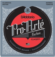 DADDARIO EJ45FF KLASİK GİTAR TEL SETİ, PRO-ARTE, CARBON TREBLES-DY EJ45FF Pro-Arté Carbon, Dynacore Basses, Normal Tension