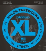 DADDARIO ETB92S BAS GİTAR TEL SETİ, XL SERİSİ, NYLON TAPEWOUND, BL ETB92S Tapewound Bass, Medium, 50-105, Short Scale