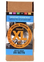 DADDARIO EXL110-B25 (25 SET) ELEKTRO GİTAR TEL SETİ, XL, 10-46, NICKEL  
Multi-pack String Set For Electric Guitar (25 Sets EXL110)
 