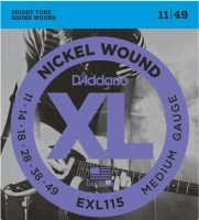 DADDARIO EXL115 ELEKTRO GİTAR TEL SETİ, XL, 11-49, NICKEL WOUND, B    