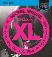 DADDARIO EXL170-6 BAS GİTAR TEL SETİ , 6 TELLİ, XL, 32-130, LONG SCA   