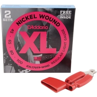 DADDARIO EXL170-TPWIND (2 SET+PROWINDER HEDİYE ) BAS GİTAR TEL SETİ , XL,   