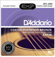 DADDARIO EXP26 AKUSTİK GİTAR TEL SETİ, 11-52, COATED PHOSPHOR BRO   