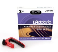 DADDARIO EXP26-2DCAPO (2 SET) AKUSTİK GİTAR TEL SETİ, 11-52, COATED PHOS