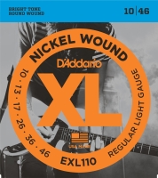 DADDARIO EXL110 ELEKTRO GİTAR TEL SETİ, XL, 10-46, NICKEL WOUND, R D'ADDARIO, EXL110,  Elektro Gitar tel Seti, Nickel Wound, Regular Light, 10-46
Nikel Sarım 10-46, Regular Light