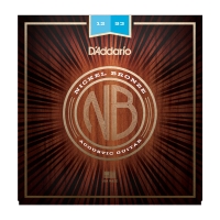 DADDARIO NB1253 AKUSTİK GİTAR TEL SETİ, NICKEL BRONZE,LIGHT, 12-53 NB1253 Nickel Bronze Acoustic Guitar Strings, Light, 12-53