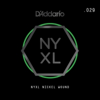 DADDARIO NYNW029 ELEKTRO VE AKUSTİK TEK TEL, NYXL SERİSİ, D'Addario NYNW029 Single String Nickel Wound 0.029