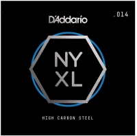 DADDARIO NYS014 ELEKTRO VE AKUSTİK TEK TEL, B-(Sİ), HIGH CARBON D'Addario NYS014 Single Plain Steel Guitar String, .014