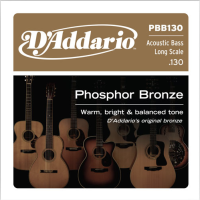 DADDARIO PBB130 AKUSTİK BAS GİTAR TEK TELİ, PHOSPHOR BRONZE, LONG   Bas Tek Tel Fosfor Bronz 130 