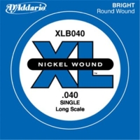 DADDARIO XLB040 BAS GİTAR TEK TEL, (SOL), XL NICKEL WOUND, 0.040 G Bas Tel Tek Nickel Round Wound long Scale Sol