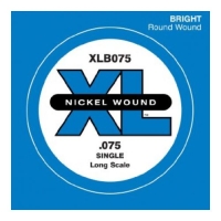 DADDARIO XLB075 BAS GİTAR TEK TEL, (LA), XL NICKEL WOUND, 0.075 GA Bas Tel Tek Nickel Round Woundlong Scale La