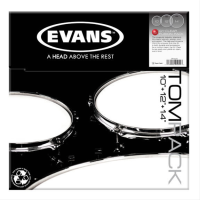 EVANS ETP-EC1CTD-S DERİ SETİ 12+13+16 EC1 TOM KUMLU FROSTED STANDART  DERİ SETİ:12-13-16 EC1 COATED-RING STANDARD SINGLE PLY PACK (14 mil)