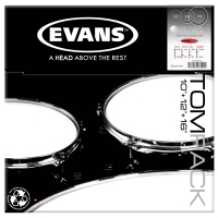 EVANS ETP-EC2SCLR-R DERİ SETİ 10+12+16 EC2S TOM CLEAR ROCK KİT RİNGLİ EVANS 10"/12"/16" EC2S CLEAR ROCK TOM HEAD PACK