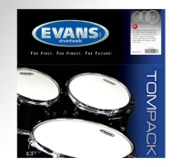 EVANS ETPG1CLRS DERİ SETİ 12+13+16 G1 TOM CLEAR STANDART KİT TEK K Deri Tompack:g1 Clear  Fusion