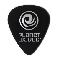 PLANETWAVES 1CBK2-10 10 STD - CEL - BLACK - LİGHT PENA   ABD Black Celluloid Guitar Picks, 10 pack, Light, Kalınlık: 0.50mm