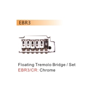 VALENCIA EBR3CR ELEKTRO TREMOLO KÖPRÜ+KOL SET, KROM, DR.PARTS, (85 ELEKTRO TREMOLO KÖPRÜ+KOL SET KROM DR.PARTS: