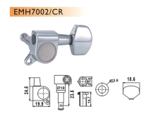 VALENCIA EMH7002CRR6 ELEKTRO GİTAR BURGUSU, 6'LI SET, SAĞ, KROM, STANDA MACHINE HEAD CHROME: