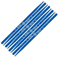 VICFIRTH CMDS0298 BAGET (4 ÇİFT MAVİ RENK 7A BAGET), HICKORY, 0.540" BAGET 3PR 7A BLU+1PR 7A BLU :VICFIRTH ABD