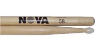 VICFIRTH N5BN BAGET(ÇİFT) NOVA 5B NYLON TIP, HICKORY, 16"x0.595" Baget Nova (Çift)5B Nylon