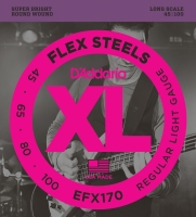 DADDARIO EFX170 BAS GİTAR TEL SETİ, FLEXSTEELS, REGULAR LIGHT GAUG   