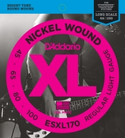 DADDARIO ESXL170 ELEKTRO GİTAR TEL SETİ, XL, 45-100, NICKEL WOUND B  