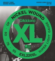 DADDARIO EXL220SL BAS GİTAR TEL SETİ, XL, 40-95, SUPER LONG SCALE, N    