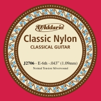 DADDARIO J2706 KLASİK GİTAR TEK TELİ, CLASSIC NYLON, NORMAL TENSI D'Addario's J2706 Concert Guitar String

Nylon
E6
Thickness: 0.43
Medium tension
