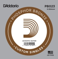 DADDARIO PB023 AKUSTİK TEK TEL, PHOSPHOR BRONZE WOUND (SOL) Akustik Tek Tel Phosphor Bronze Wound ( Sol) 