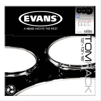 EVANS ETP-ONX2-S DERİ SETİ 12+13+16 ONYX TOM KUMLU SİYAH STANDART K DERİ TOMPACK:ONYX 2-STD: EVANS ABD