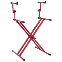 GFW-KEY-5100XRED | Red 2 Tier X Style Keyboard Stand