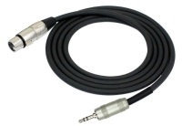 KIRLIN AP-494PR-2M-BK 2 Metre XLR-3,5mm TRS Mikrofon Kablosu