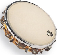 LATIN PERCUSSION CP391 - CP Çift Sıra 8-Zilli Akortlanabilir 10" Derili Tef