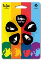 PLANETWAVES 1CBK4-10B2 PENA BEATLES PENA MEET THE MEDİUM  ABD Beatles Logolu Siyah Renk Celluloid, Standart Pena, 10'lu Paket Medium, Kalınlık: 0.70mm