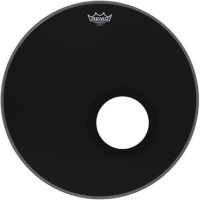 REMO P3-1020-ES-DM - Powerstroke® P3 Ebony® 5" Black DynamOlu 20" Bas Davul Derisi