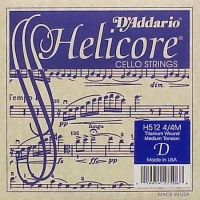 DADDARIO H512 CELLO TEK TEL, HELICORE, D-RE, LONG SCALE, MEDIUM  Cello Tel Helicore Cello 44 D-Re Med