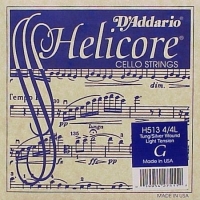 DADDARIO H513 CELLO TEK TEL, HELICORE, G-SOL, LONG SCALE, MEDIUM Cello Tel Helicore Cello 44 G-Sol Med