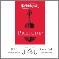 DADDARIO J1010 1/2M CELLO TEL SETİ, PRELUDE, 1/2 SCALE, MEDIUM TENSION Cello Tel Set Prelude (12) Medium