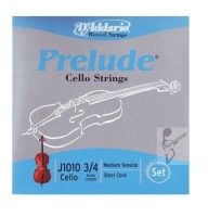 DADDARIO J101034 CELLO TEL SETİ, PRELUDE, 3/4 SCALE, MEDIUM TENSION Cello Tel Set Prelude (34) Medium