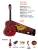 VALENCIA CG1KTWR KLASİK GİTAR SET (AYAK SEHPAS+IKILIF+DÜDÜK+TEL SAR Klasik Gitar Set 4/4 (Ayak Sehpası-Kılıf- Düdük-Tel Sarıcı):