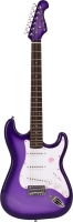 VALENCIA GRE1KCPP ELEKTRO GİTAR GYPSY ROSE SET (GIGBAG, STRAP, STICK Elektro Gitarset Purple (Askı-gİgbag-sticker-dvd):